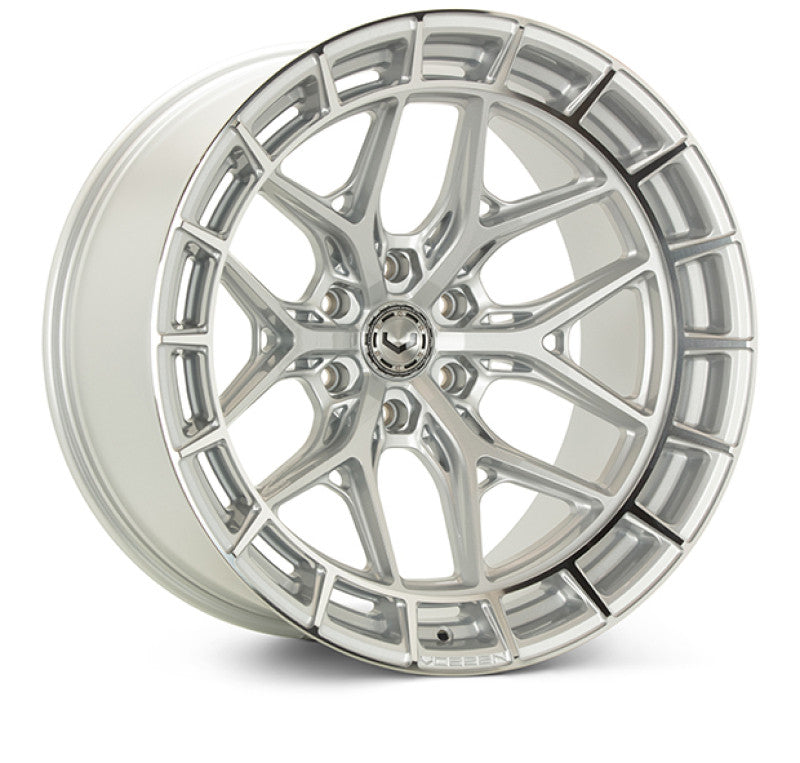 Vossen HFX-1 24x12 / 8x180 / ET-44 / Ultra Deep / 124.3 CB - Silver Polished Wheel - HFX1-4Z40-SP