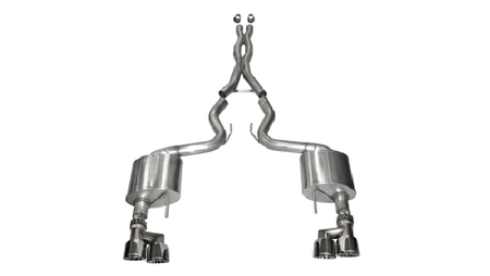 Corsa Performance Sport 3.0 IN Cat-Back Twin Tips 2015-2017 Mustang GT (Coupe)