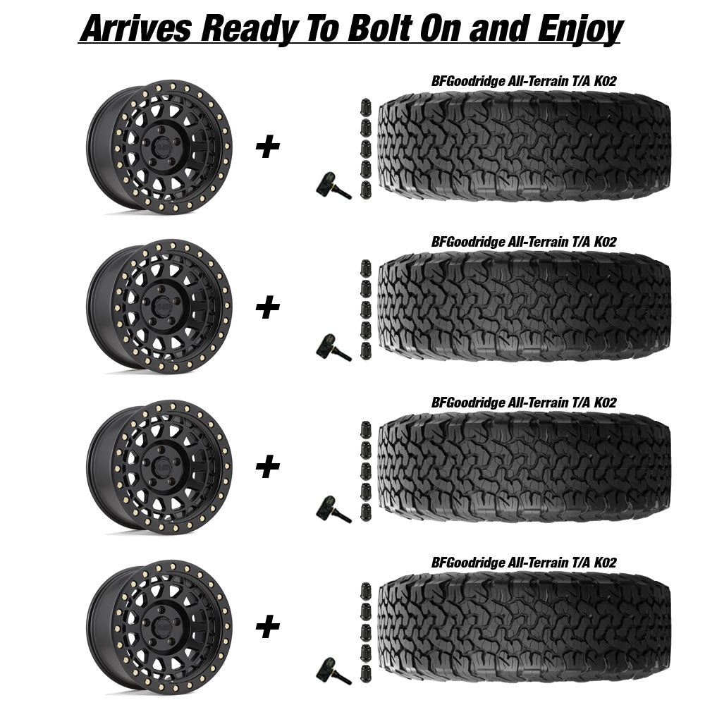 Black Rhino Primm Jeep Gladiator JT 17" Wheel and 35" Tire Package
