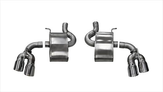 Corsa Sport Axleback Exhaust Polished Quad Tips (2016 Camaro SS) 14786