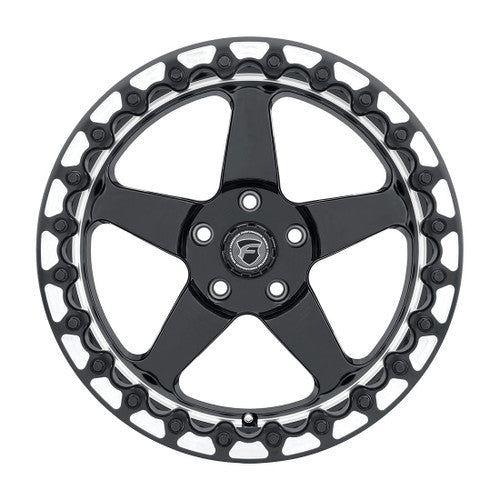 Forgestar 18x9 D5 Drag Wheel | 5x114.3 | +42 ET | 5.9 BS | Gloss Black Machined | F09189067P22