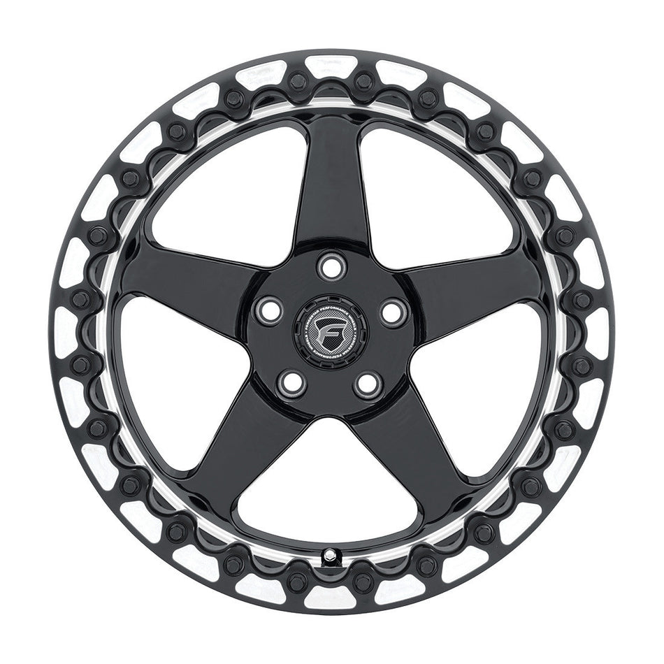 Forgestar 17x11 D5 Beadlock Drag Wheel | 5x120.65| +43 ET | 7.8 BS | Gloss Black | 2006 - 2013 Corvette Z06 | F00171163P43