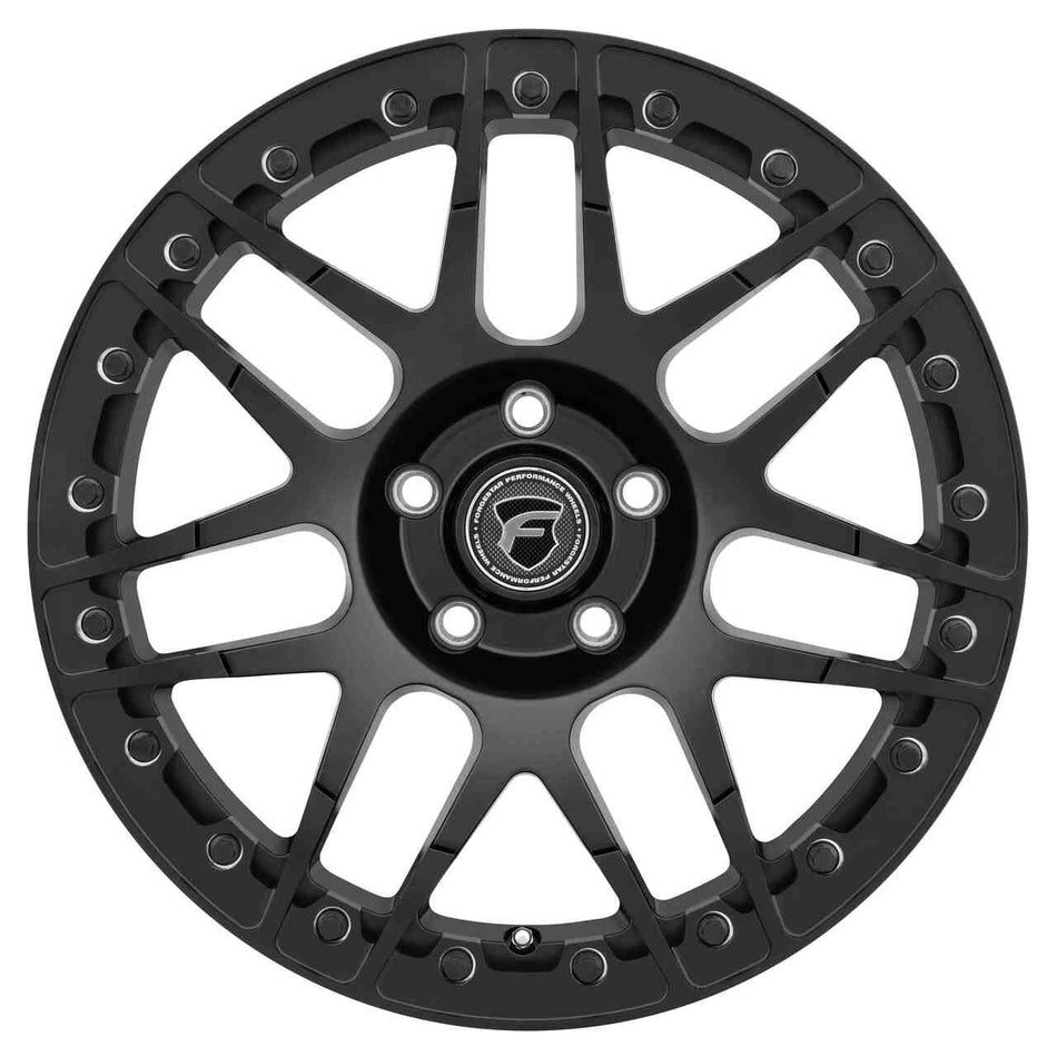 Forgestar 17x11 F14 Beadlock Drag Wheel | 5x120.65 | +43 ET | BS 7.7 Satin Black | 2006 - 2013 Corvette C6 Z06 | F28271163P43