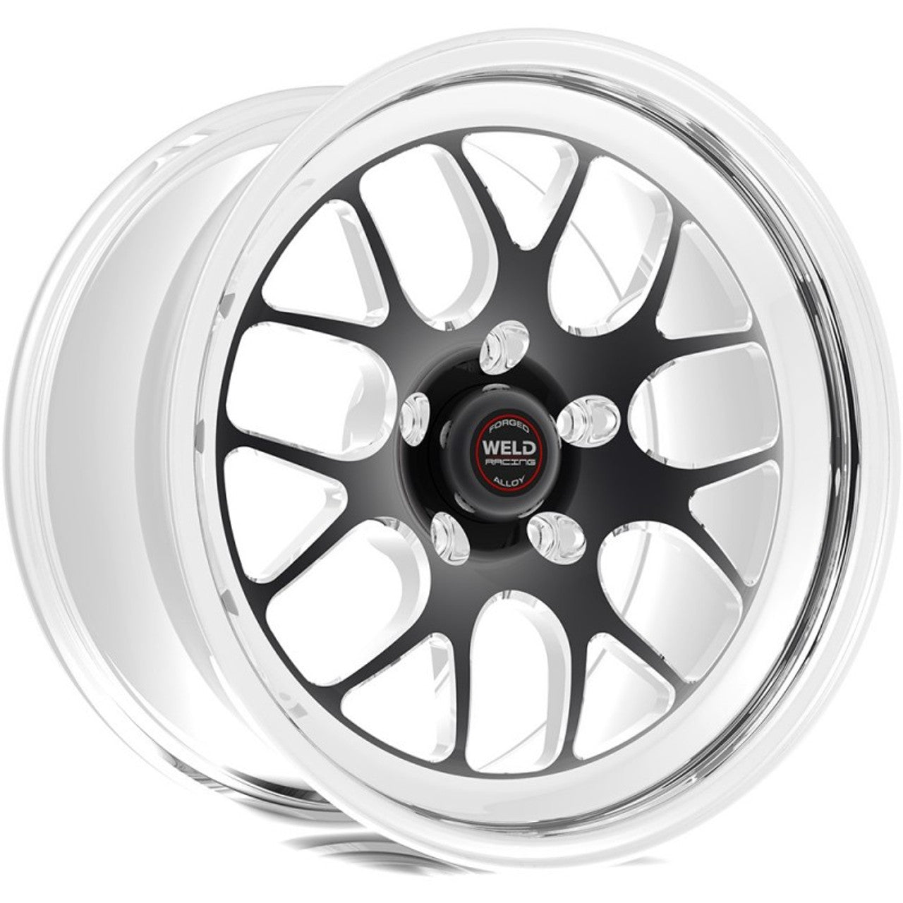 Weld 18x9 S77 Black Center Front / Rear Wheel (2005-2010 Mustang GT Base) 77MB8090A67A